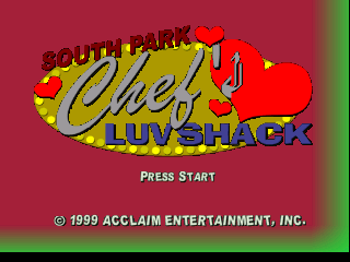 South Park - Chef's Luv Shack (Europe) Title Screen